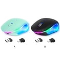 thumbnail image 2 of Sidaley Ratones Bluetooth recargables con estilo para un fácil funcionamiento Ratón Bluetooth ligero y portátil Juegos de teclado y mouse para computadora negro, 2 of 6