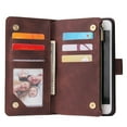 thumbnail image 2 of iPhone 8 Plus Wallet Case, iPhone 7 Plus Case, Dteck Soft Leather Zipper Wallet Case Magnetic Buckle Horizontal Flip Cover with 5 Card Slots/Photo Pocks For Apple iPhone 8 Plus/7 Plus 5.5 inch, Coffee, 2 of 8