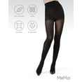 thumbnail image 6 of MeMoi Velvet Touch Control Top Tights - Womens - Female (Small/Medium, Black), 6 of 7