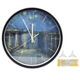 thumbnail image 3 of Wall Clock, Accurate LED Voice Control Light Wall Clock With Hook For Bedroom, 3 of 8