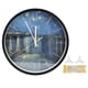 thumbnail image 2 of Reloj de pared con luz nocturna LED, reloj de pared con Control de sonido, reloj de pared redondo de Metal negro para sala de estar, 2 of 14