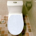 thumbnail image 4 of Toilet Lid Cover for Bathroom Velvet Soft Toilet Lid Seat Cover Washable Machine Toilet Lid Cover with Elastic Bottom Fits Most Toilet Lids(Bright Colors), 4 of 7