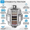 thumbnail image 2 of Anti-Limescale Shower Filter, Shower Filter, Shower Head Filter with 2 Cartridges, Shower Water Filter to Eliminate Chlorine and Fluoride, 2 of 5