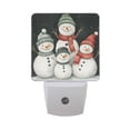 thumbnail image 6 of Yayeee LED Night Light for The Home Plug in With Light Sensors 2 Pack, Snowman Family, 6 of 6