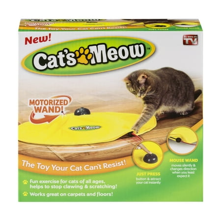 Cat's Meow Mouse Wand Toy, 1.0 CT, 23"