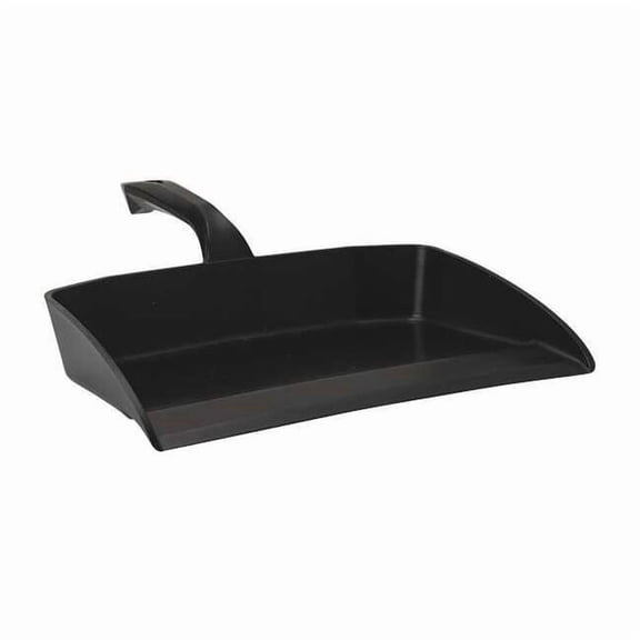 Vikan Hand Held Dust Pan, Black, Polypropylene, Overall Width: 13" 56609
