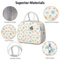 thumbnail image 2 of Insulated Lunch Bag for Women, Floral Print Oxford Fabric Lunch Box, Leakproof Thermal Cooler Tote for Work, School & Picnic, Daisy Floral Print, 2 of 5