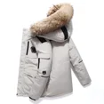 thumbnail image 4 of Chaqueta de plumón para hombre 2024, nueva ropa de diseñador, chaqueta informal de plumón de ganso grueso, abrigo de invierno de larga duración, 100 %, 4 of 4