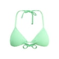 thumbnail image 2 of No Boundaries Women's Crinkle Triangle Bikini Top, Sizes XXS-XXL, 2 of 5