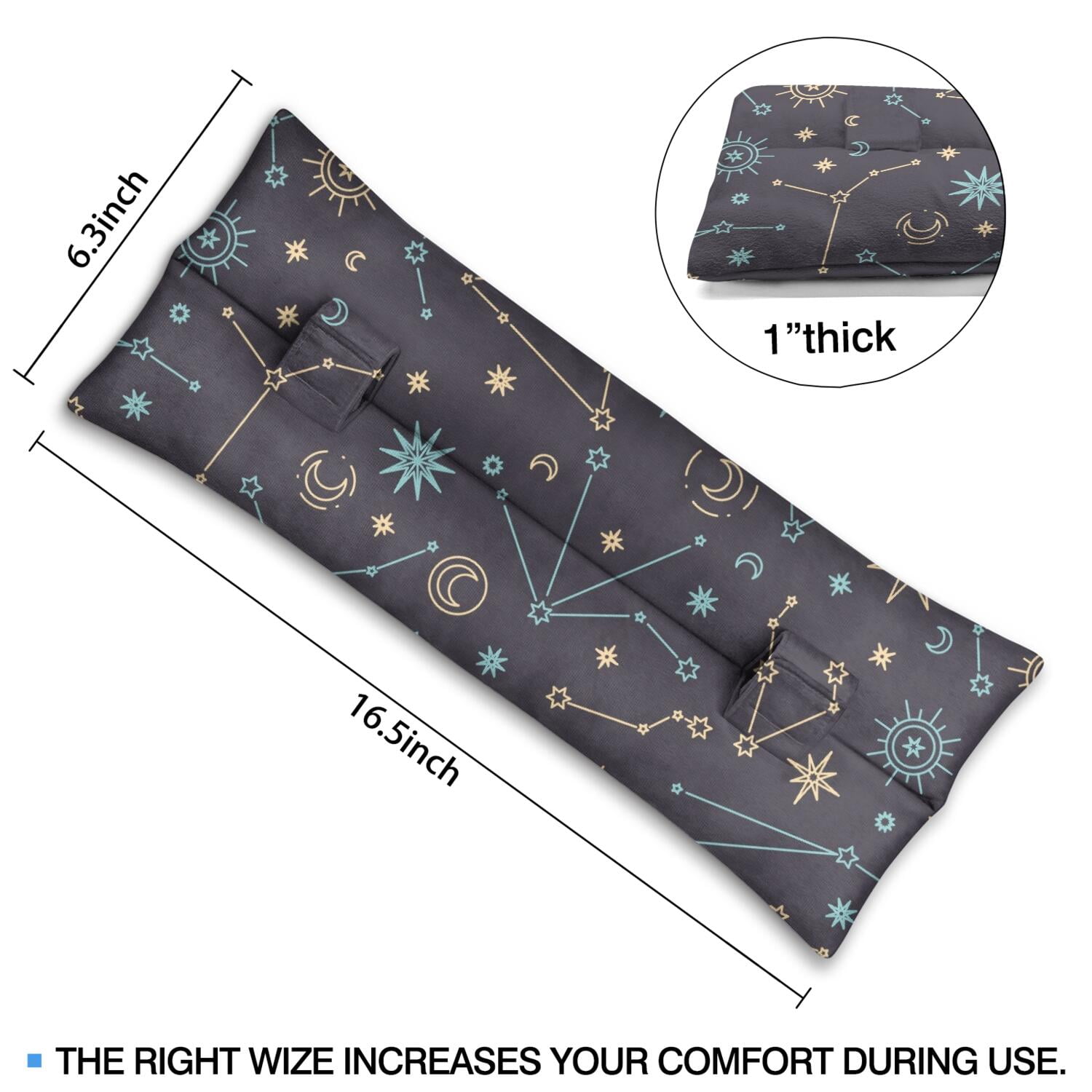 Golden Sun Art Seatbelt Pillow Pressure Relief Pad for Mastectomy & Heart Surgery Recovery