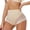 White, variant on Women's High Waist Shaping Panties, Striped Mesh Panels, Firm Compression to Shape Waist & Hip Lines Daily Black a XXL