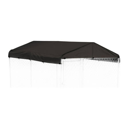 UPC: 0760582003010 | Lucky Dog WeatherGuard Outdoor Dog Kennel Roof Cover  Black  10 L x 5 W x 1 H