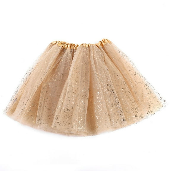 Acahhotxx Tutu Skirt, Baby Girls Ballet Dance Skirt 3 Layers Tulle Sequins Pettiskirt