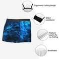 thumbnail image 4 of KLL Ice Blue Fire Wolf Men's Cotton Boxer Briefs Underwear-X-Large, 4 of 8