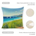thumbnail image 4 of Sailing boat on the sea Linen toss pillowcase Decoration pillowcase Gift preferred 20x20" Cushion cover 4 set Sofa pillowcase Sofa bedroom living room car, 4 of 8