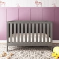 thumbnail image 3 of Child Craft Atwood 3-in-1 Convertible Crib, Chevron Panel Design, 3 Mattress Heights, Lunar Gray, 3 of 8
