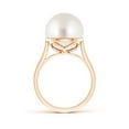 thumbnail image 2 of ANGARA Classic South Sea Cultured Pearl Ring in 14K Rose Gold for Women | June Birthstone, Birthday, Anniversary, Jewelry Gift for Women | Pearl Ring, 2 of 7