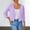 Purple, variant on BODOAO Women's Thin Shrugs 3/4 Sleeve Lightweight Cropped Tops Open Front Cardigan for Dress Spring and Summer New Women's Solid Color Short Suit Jacket Trendy Women's Cardigan Top Black L