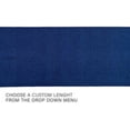 thumbnail image 3 of Custom Size Runner Rug Solid Design Blue Color 26 or 31 inch Wide Pick Your Length Non-Slip Rubber Backing Stair Runner, 3 of 6
