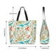thumbnail image 5 of Balery Sea Animal Bolsa Tote Estilo Estético con Cremalleras, Bolsa de Hombro, Bolsa de Compras Grande y Plegable, 5 of 8