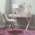thumbnail image 3 of Linon Bucket Chair, Cream Faux Fur, 3 of 9