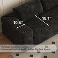 thumbnail image 4 of FIRSCOOK 78.8" Deep Seat Corduroy Boneless Couch, Comfy Loveseat Sofa for Living room,Conference room, Apartment,No Assembly, Black, 4 of 7