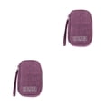 thumbnail image 2 of Cateissary Protege artículos Bolsa de almacenamiento Objetos de valor Seguro y sonido Organizador Estuche Bolsa de almacenamiento Bolsa púrpura 2piezas, 2 of 6