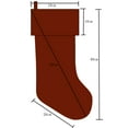 thumbnail image 3 of Velvet Christmas Stocking, Plush Holiday Gift Bag, Large Capacity, Sturdy Hanging Loop, Home Decoration, 3 of 4