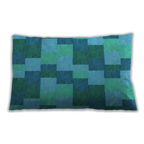Ahgly Company Outdoor Rectangular Contemporary Lumbar Throw Pillow, 13 inch by 19 inch