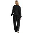 thumbnail image 4 of Lounge Sets For Women 2023 Oversized Half Zip Sweatshirt And Wide Leg Sweatpant 2 Piece Outfits Sweatsuit Tracksuit, 4 of 7