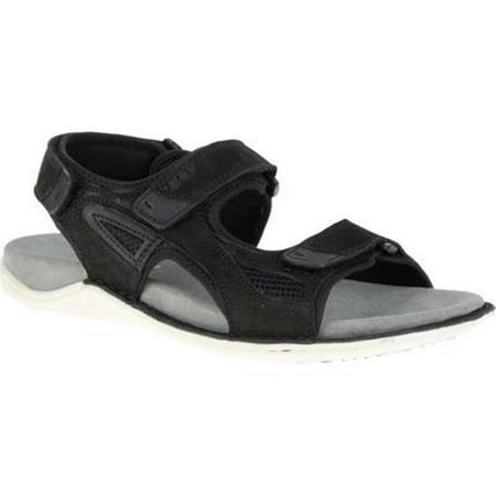 Hush Puppies Zappos - hush puppies men's rawson grady fisherman sandal, black waxy leather, 8 xw us