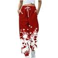 thumbnail image 2 of WXLWZYWL Womens Halloween Sweatpants Graphic Print Pants Drawstring Waist Joggers Casual Lounge Pants Athletic Workout Pants, 2 of 5