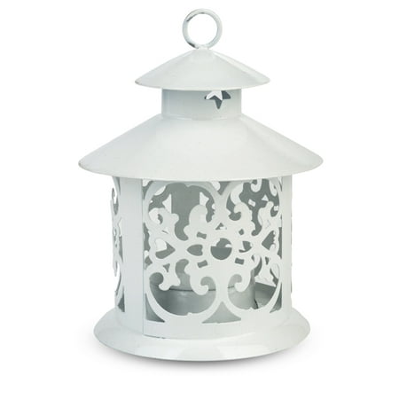 - Fantado 5'' White Round Hurricane Candle Lantern by PaperLanternStore