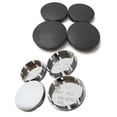 thumbnail image 3 of st/set Svart/Silver 56mm Bilhjul Center Cap för Fälg Nav ABS Kåpor Bil Univer Svart, 3 of 5
