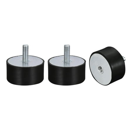 

Rubber Mounts M10 Male/Female Vibration Isolator Shock Absorber D60mmxH30mm 3 Pack