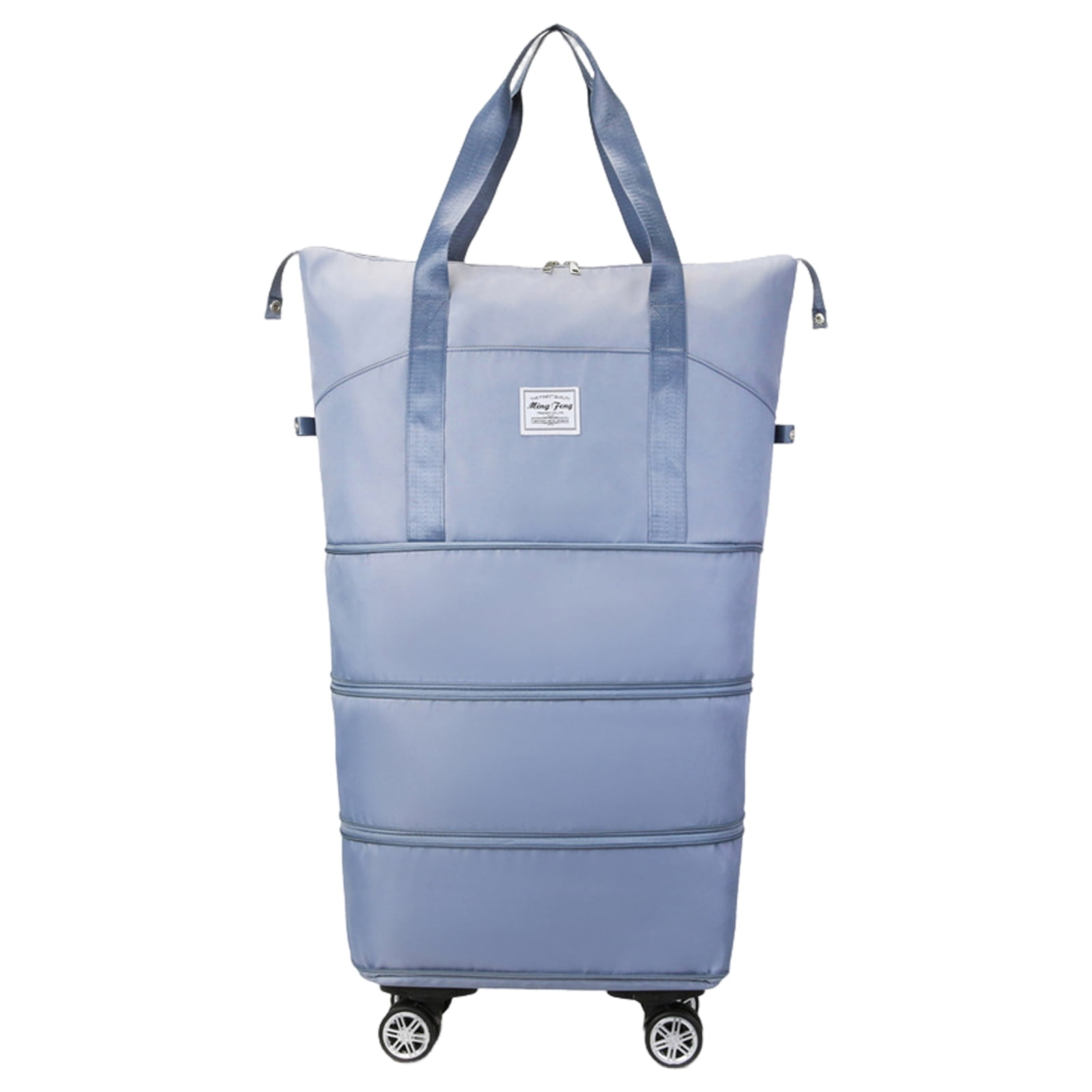 Callipe Large Capacity Expandable Travel Bag Zipper Closure Waterproof Tear-Resistant Luggage Bag with Rotatable Wheels Duffel Bag Suitcase