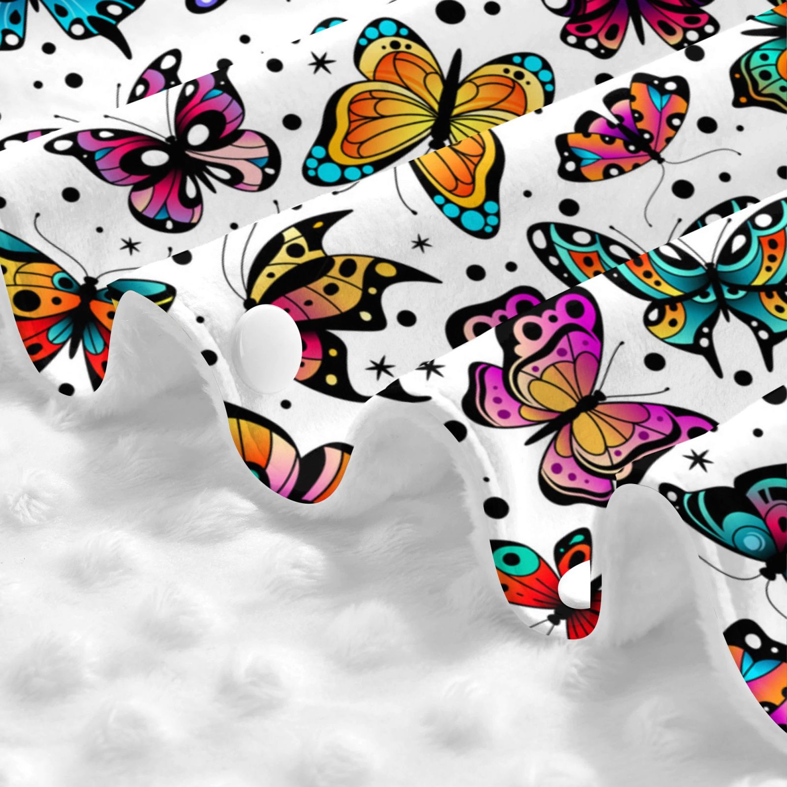 Car Seat Cover Baby - Colorful Flying Butterflies Breathable Infant Car Seat Cover for Baby Carseat, Lightweight Comfort Baby Essentials Must Haves Newborn Stuff for Girl Boy