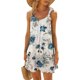 thumbnail image 2 of Vestido sin Mangas para las Mujeres Impreso Cuello Redondo Longitud de Rodilla, Suelto Y Cómodo Vestido Casual de las Mujeres, 2 of 5