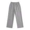 thumbnail image 7 of Men's Casual Pants Drawstring Elastic Waist Chino Pants Straight Leg Slacks Cotton Twill Trousers with Pockets,twill chino pants Light Gray M, 7 of 7