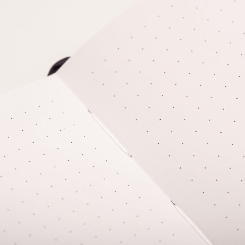 Yop & Tom - Bullet Dot Grid Journal Extra Thick Paper 160 GSM - Hardback A5 - Yellow Cloud