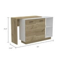 thumbnail image 6 of FM FURNITURE Aspen Kitchen Island White Engineered Wood, 6 of 7