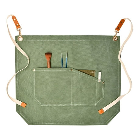 

Waterproof Waist Apron Adjustable Waist Strap with Pockets for Women Men
