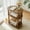 Rustic Walnut, variant on GOODLAN Wooden 3-Tier Side Table, Small End Table for Living Room and Bedroom, Rustic Walnut  Vintage Accent Coffee Table Nightstand with Storage