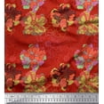 thumbnail image 1 of Soimoi Cotton Cambric Fabric Peony Floral Print Fabric by The Yard 42 Inch Wide, 1 of 3