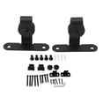 thumbnail image 1 of Juego de rodillos para puertas corredizas de granero, color negro, accesorios para rieles elevadores de puertas de granero, para gabinetes, 1 of 14