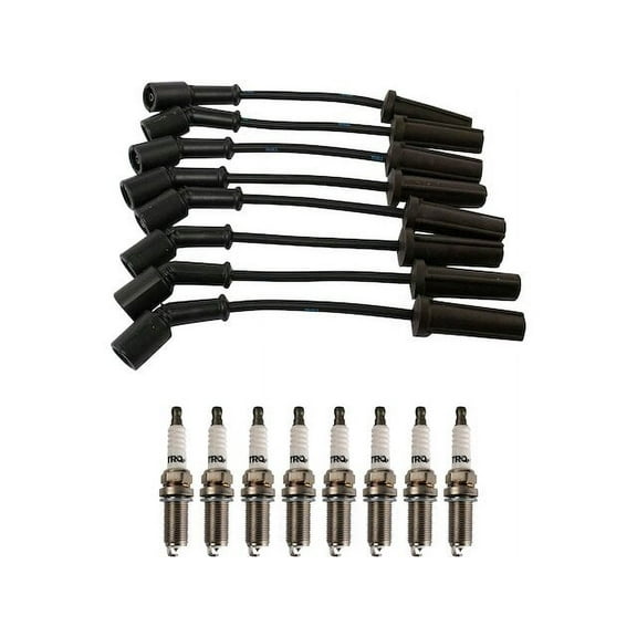 Spark Plug Wire Set with Spark Plugs - Compatible with 2013 - 2014 GMC Yukon XL 1500