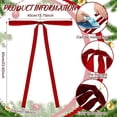 thumbnail image 3 of Toystoory navideña rústica con lazo y adornos. Lazos grandes. Dimensiones: 2,5 cm/40 x 60 cm. Kits de decoración para fiestas rojo, 3 of 6