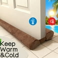thumbnail image 6 of Door Draft Stopper for Bottom of Door, Under Door Gap Filler for Big Gap, No Folding Required, Flexible Installation Door Sweep soundproofing Strip for Home & Apartment, 30-36in, 6 of 6