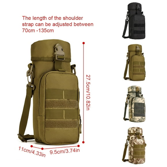 Water Bottle Bag Fishing Mountaineering Kettle Pouch Holder Riding Drawstring Sport Packet Wear-resistant Carrier Equipment Desert Color