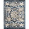 thumbnail image 2 of Unique Loom Bromley Collection Area Rug - Wells (8' x 10' Rectangle Ivory and Blue/Ivory), 2 of 6
